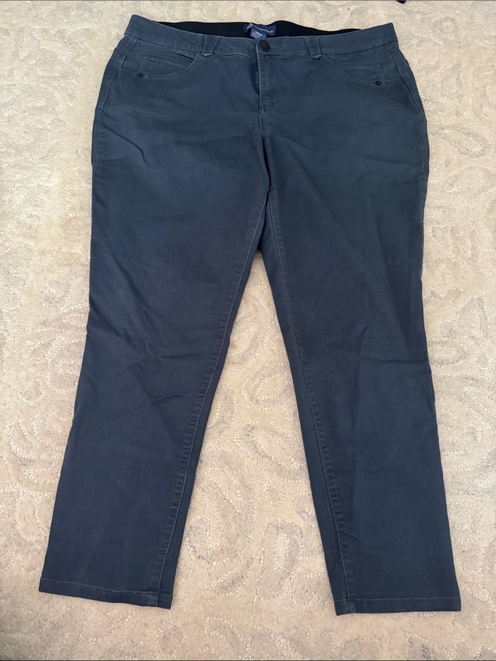Democracy Straight-Leg Pants in Navy
